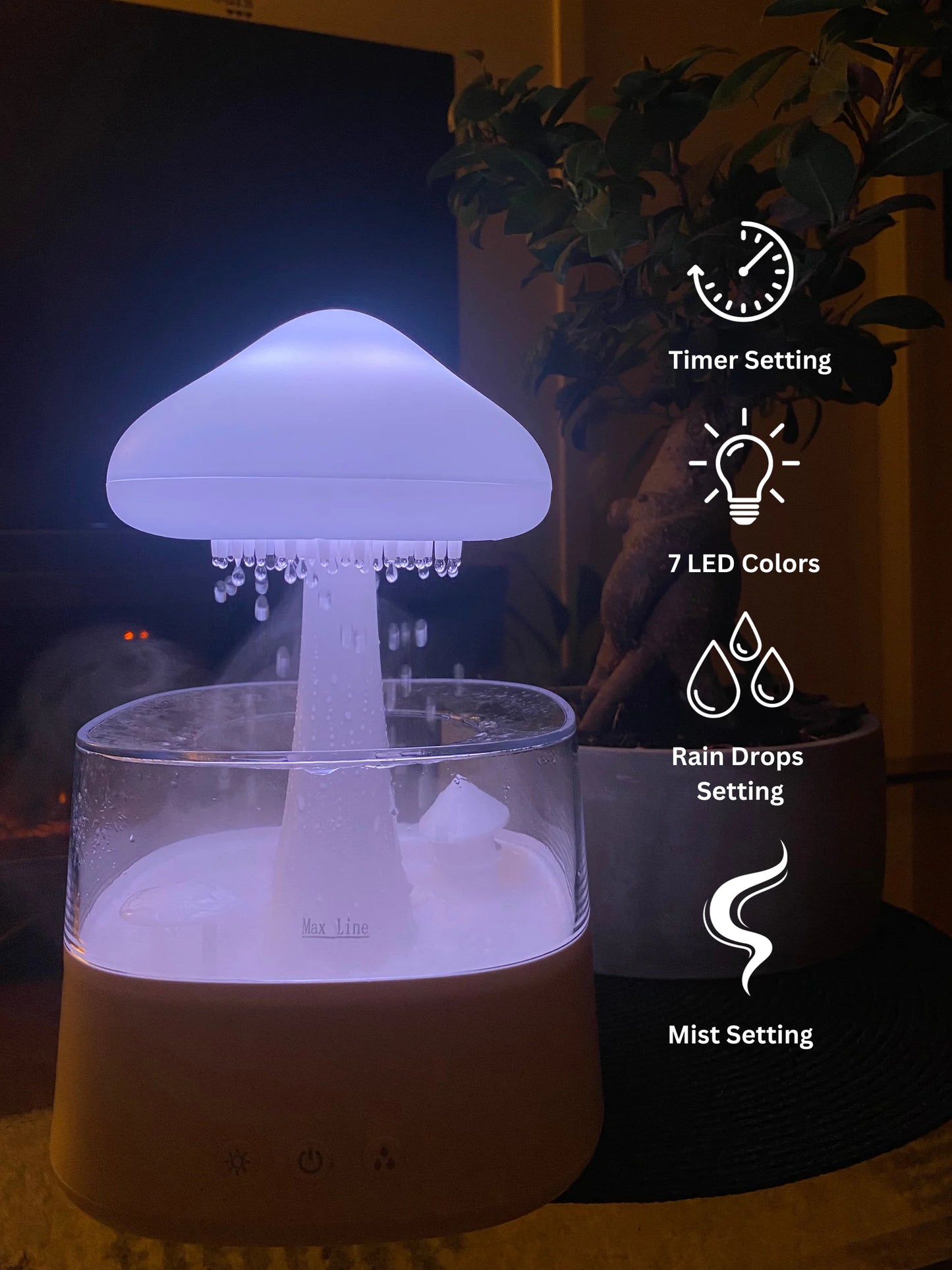 Mushroom Rain Cloud Air Humidifier