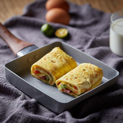 Tamagoyaki Aluminum Non-Stick Square-shaped Breakfast Pan.